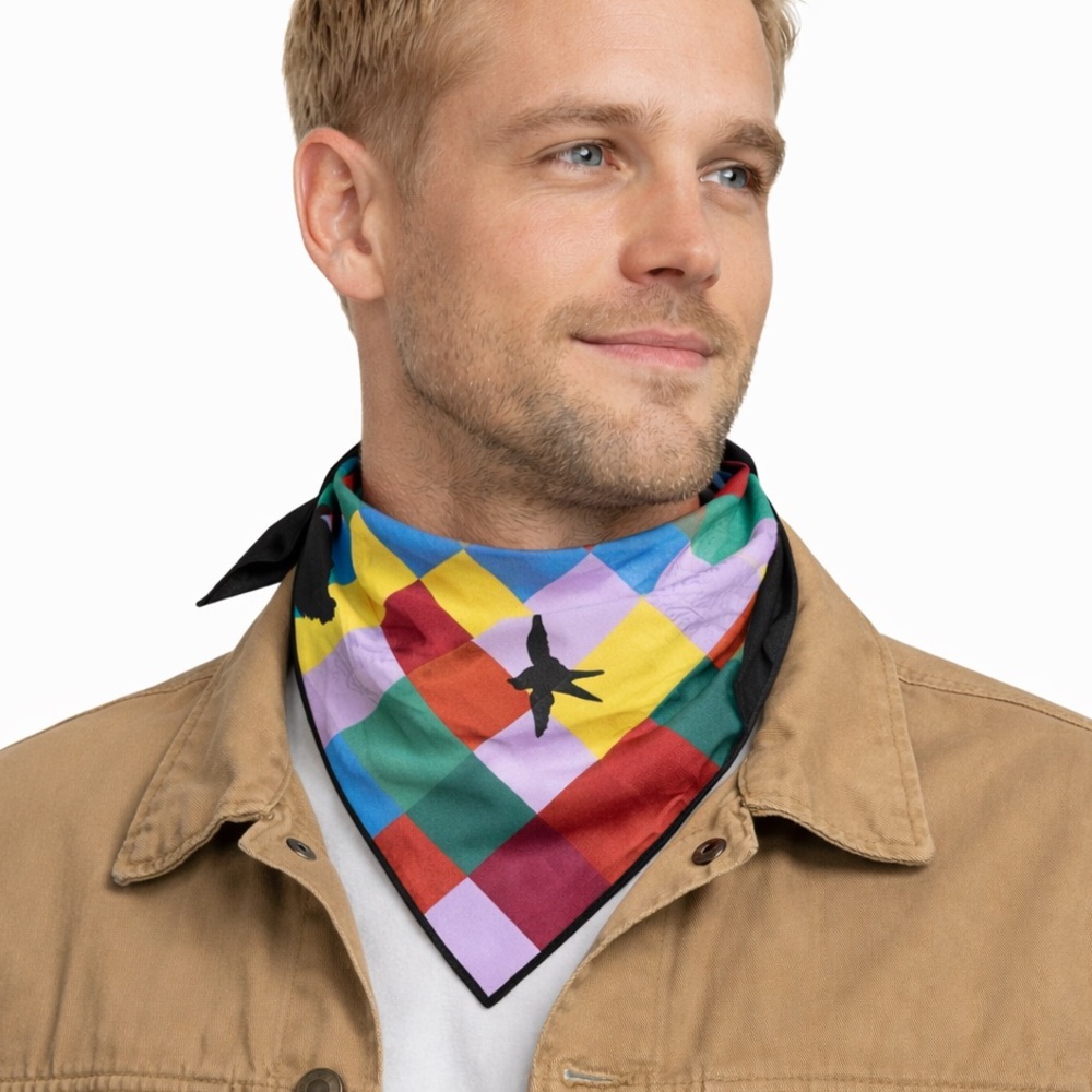 Multicolor Bandana for Men designed by JC de Castelbajac - Picture 2 of 7